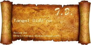 Tangel Diána névjegykártya